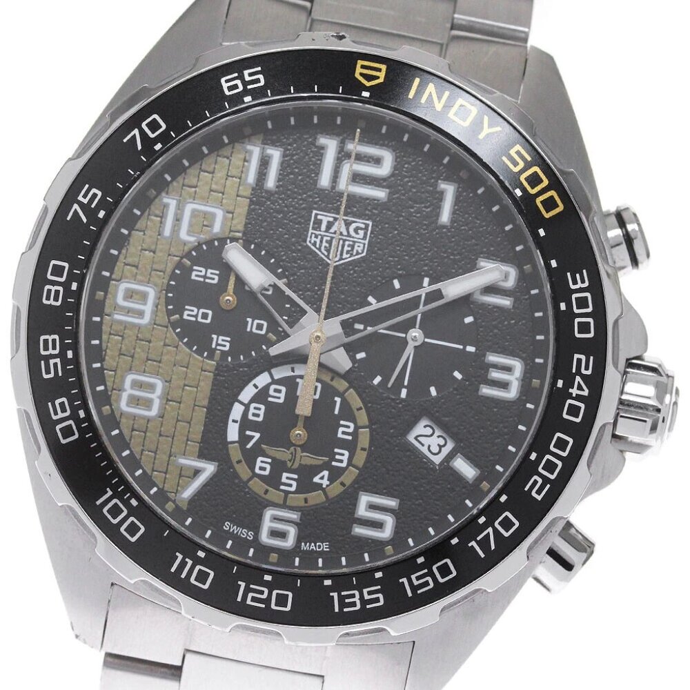 TAG HEUER FORMULA1 Indy 500 CAZ101AU Chronograph black Dial Quartz Men's_861592 - Picture 2 of 7